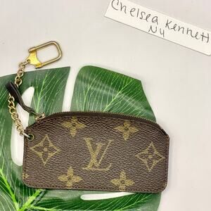 Louis Vuitton RARE Pochette Cles Key Pouch Vintage 1st Edition Monogram Keychain